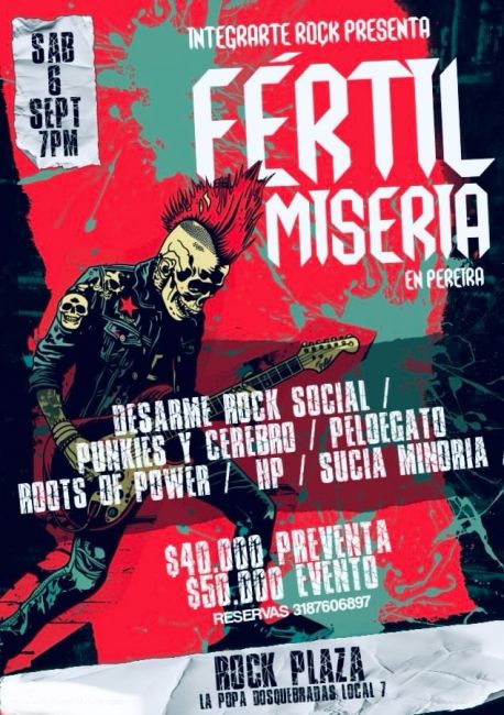 Flayer evento INTEGRARTE ROCK