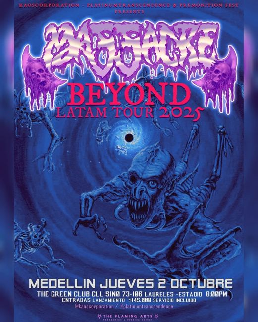 Flayer evento Massacre en Medellín