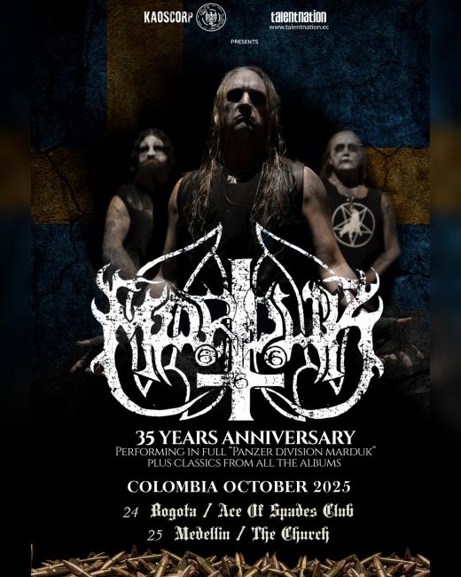 Flayer evento MARDUK EN MEDELLIN