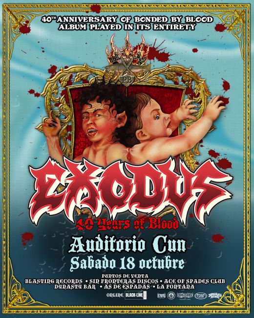 Flayer evento EXODUS EN BOGOTA