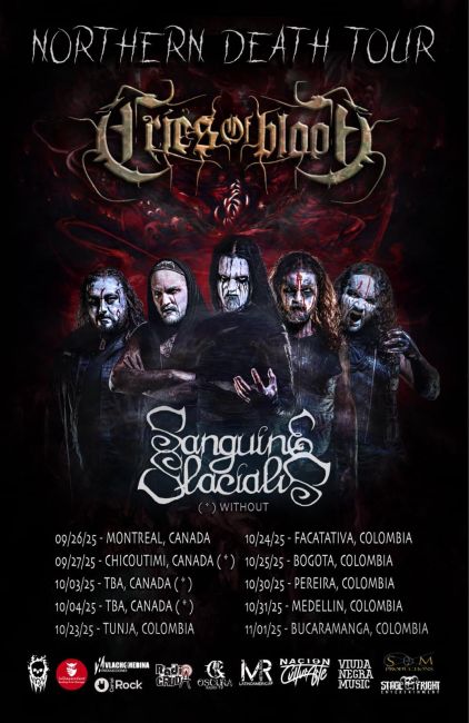 Flayer evento Cries Of Blood & Sanguine Glacialis en Tunja