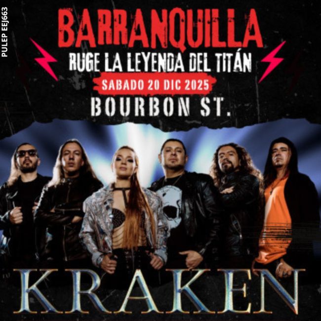 Flayer evento KRAKEN EN BARRANQUILLA