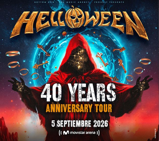 Flayer evento HELLOWEEN | 40 YEARS ANNIVERSARY TOUR