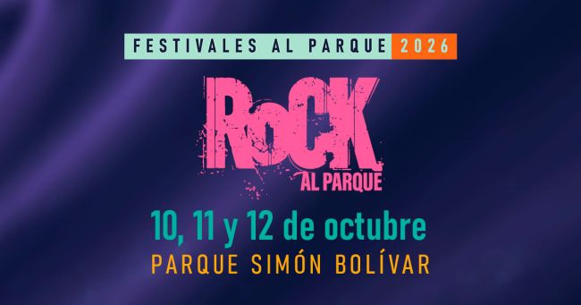 Flayer evento Rock al Parque 2026 Día 2