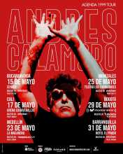 ANDRES CALAMARO AGENDA 1990 TOUR