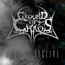Portada del primer sencillo de la banda Ground of Chaos, Auge y declive, Medellín Colombia